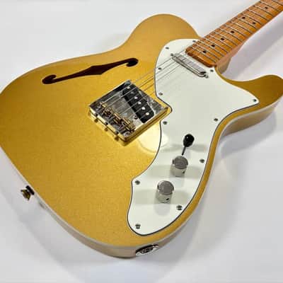 Fender Squier Telecaster Thinline '60s Classic Vibe 2022 - Aztec Gold image 10