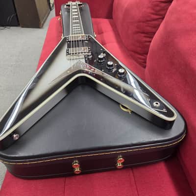 Epiphone Brent Hinds Signature Flying V Custom with Case - Silver Burst image 10
