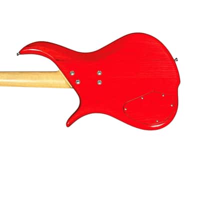 F BASS BN4 Trans Red, Maple Fingerboard, Very Good w/Cosmetic Flaws image 2