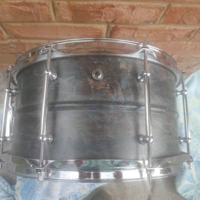 Pork Pie 6.5" x 13" Snare Drum Brass Patina 2008 Model #17814 Signed image 6