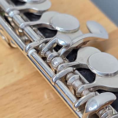 Vintage Uebel Handmade German Professional C Piccolo w/ Split E Grenadilla Wood Boehm w/ Silver Headjoint Leather Pads Nice image 18