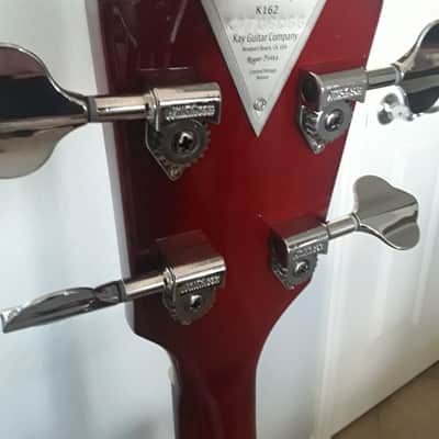 Left handed, Kay Pro Bass K162VHS 2019 - Honey Burst image 5