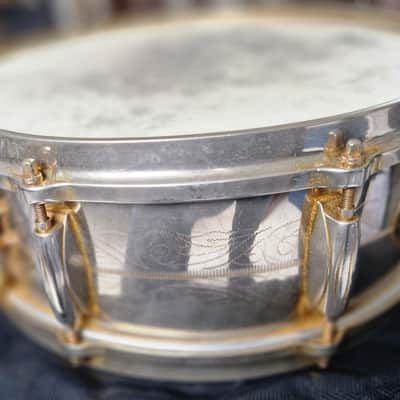 Extremely Rare Gretsch 4160G Round Badge COB Snare – 24k Gold Plated, image 15