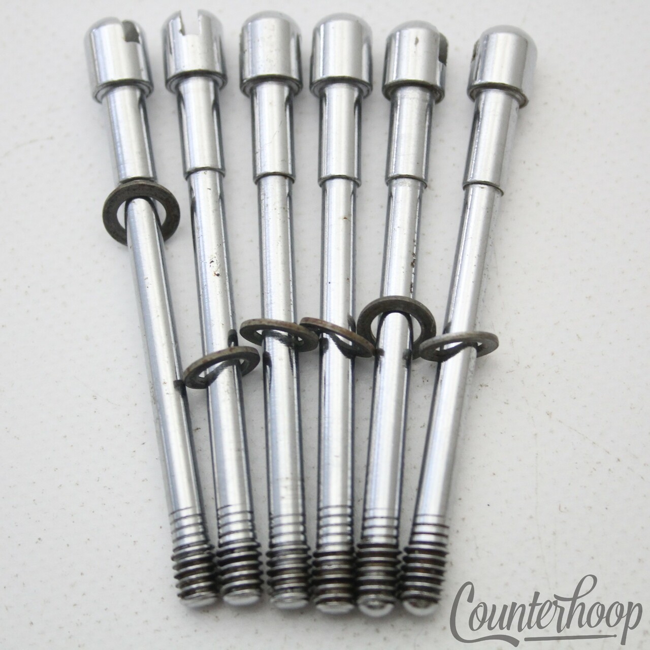Premier 6x 2.5" Slotted Tension T-Rods Rack Tom Drum Elite Vintage60s 6.5"Snare — main photograph