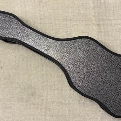 Vintage 1960’s Silver Black Faux Tweed Offset Guitar Case Harmony Silvertone Kay Supro Airline image 7