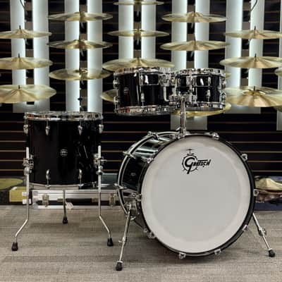 GRETSCH RN2-E8246-PB RENOWN 4 PIECE SHELL PACK 22B-10-12-16F PIANO BLACK - FLOOR MODEL image 1
