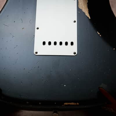 FENDER USA CS Mastertbuilt 56' Reissue Active Stratocaster Relic * Todd Krause "Faded British Racing Green" (2022) image 17