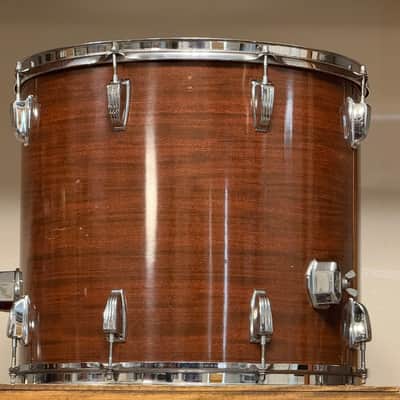 1970's Ludwig Mahogany Cortex Pro Beat 3-Ply Drum Kit 14x24 16x18 16x16 10x14 9x13 Maple image 10