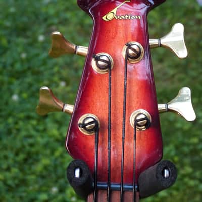 Ovation celebrity acoustic bass cc274 sunburst image 4