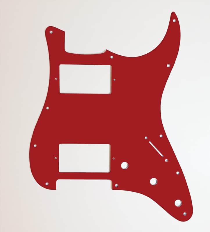 Carmedon Electronics Stratocaster Pickguard HH 2021 Candy Apple Red image 1