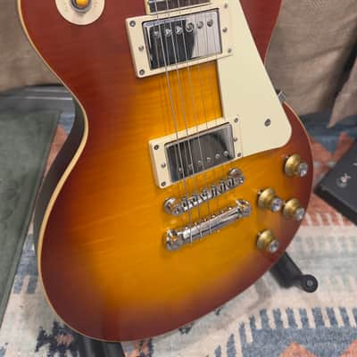 Epiphone "Inspired by Gibson Custom" '59 Les Paul Standard - Washed Cherry Sunburst image 7