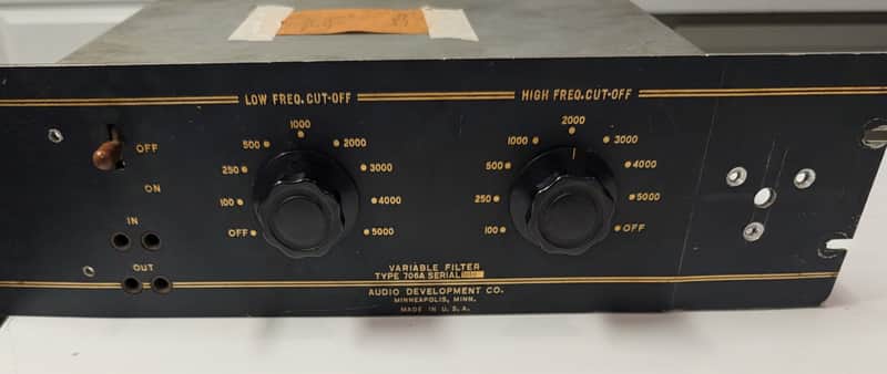 Audio Developments Co. Passive Filter Vintage 60's *RARE* ike Pultec HLF3 image 1