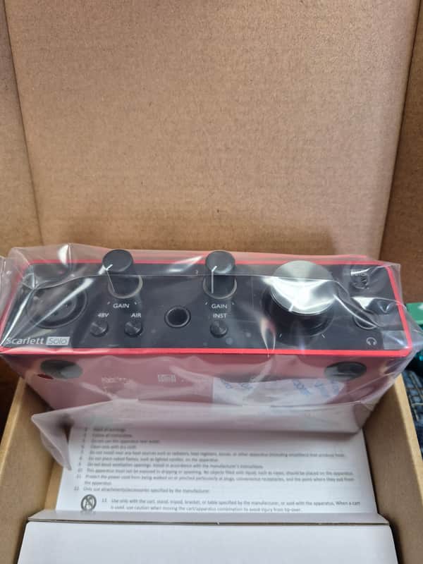 Focusrite Scarlett Solo 3rd Gen USB Audio Interface 2019 - Present - Red / Black image 1