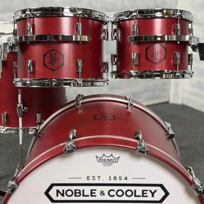 Noble & Cooley CD Maple 5pc Drum Set Cherry Stain image 4