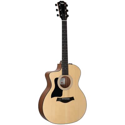 Taylor 114ce Grand Auditorium Left-Handed Acoustic-Electric Guitar, Natural, with Gig Bag image 2