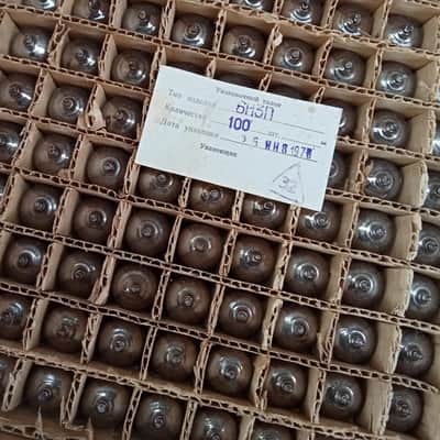 6N3P /2C51/ ECC42/ 6CC42/  Miniature Double Triode Tubes NOS image 3