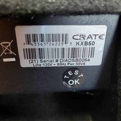 1990's Crate KXB50 Keyboard Amplifier 50 Watts (USED) SN# DIADSB0064 image 10