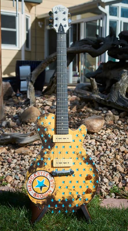 Michael Kelly Patriot Special "Newcastle Brown Ale" Les Paul-style electric guitar w/ Free Shipping image 1
