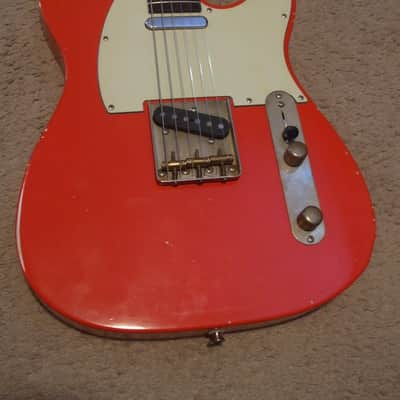 MJT Telecaster Guitar Fiesta Red Musikraft neck Quartersawn tele aged relic not fender ZCD image 3
