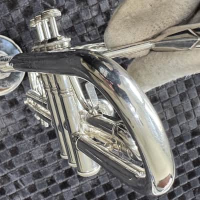 Used 1970’s Bach Stradivarius Model 37 Silver Trumpet with case and NY Bach 7C mouthpiece image 11