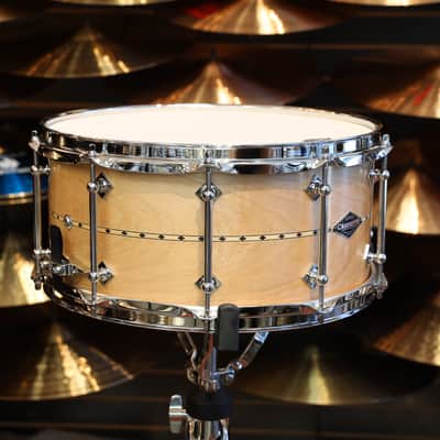 Craviotto Custom Shop 6.5X14" Snare Drum Maple w/ Maple Inlay (Oil Finish) image 2