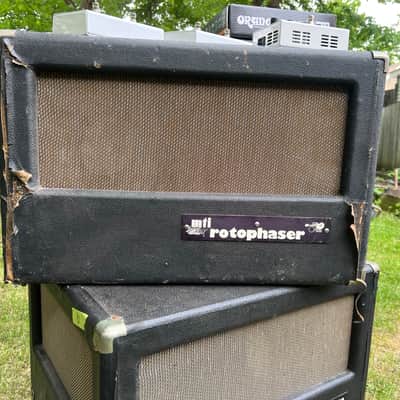 1970’s MTI Rotophaser RM-80 Portable Rotary Speaker Rig Incl. Orange Power Pedal & Custom Switch image 2