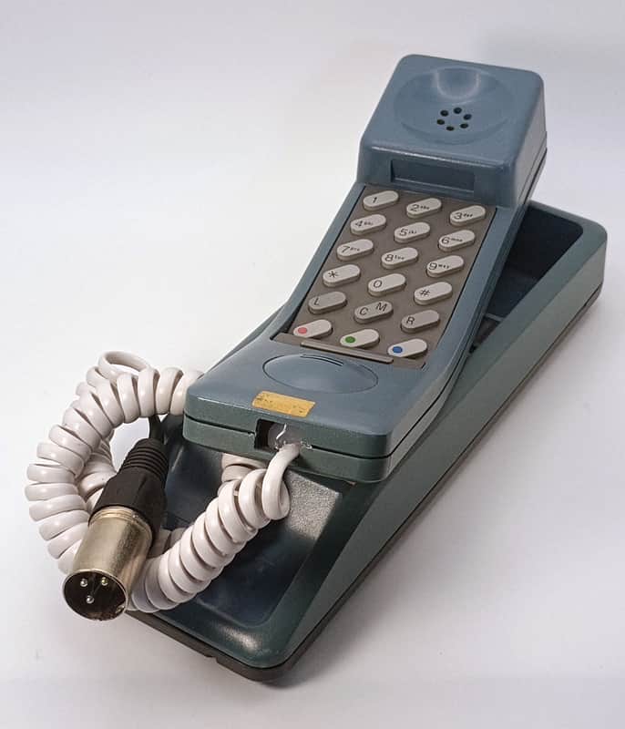 Custom Lo-Fi Telephone Microphone - Northern Telecom Symphony 3000 1980’s - Blue/White image 1