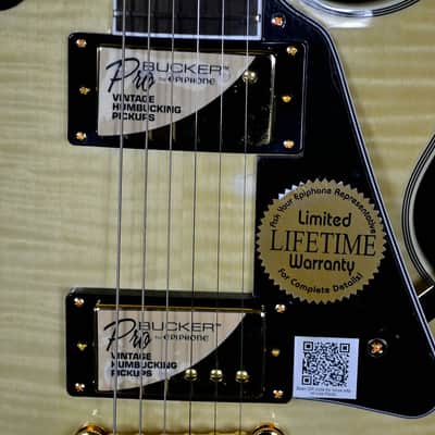 Epiphone Les Paul Custom 100th Anniversary, ProBucker Pickups w/ Coil Splitting, Hard Case image 4