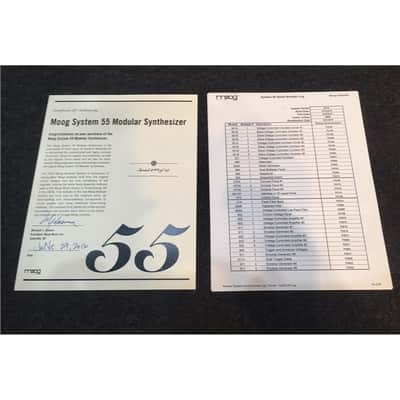 Moog Modular System 55 Reissue Signed by Jean-Michel Jarre, Second-Hand image 9