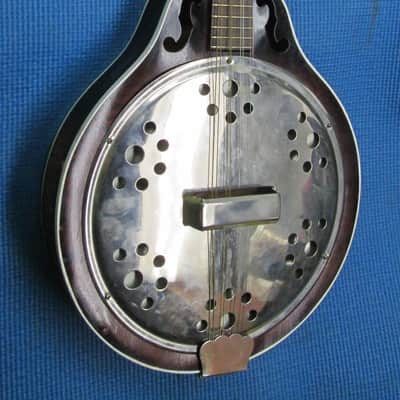 RARE Vintage '30s Harmony Faux Resonator Mandolin ! GREAT CONVERSION POTENTIAL!! image 2