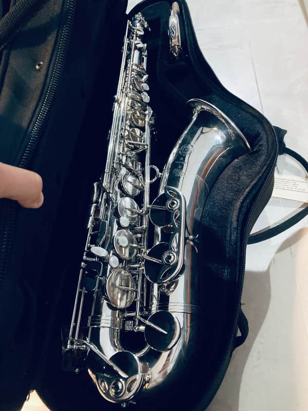 Silver Plated Selmer Paris super action 80 series II tenor Saxophone image 1