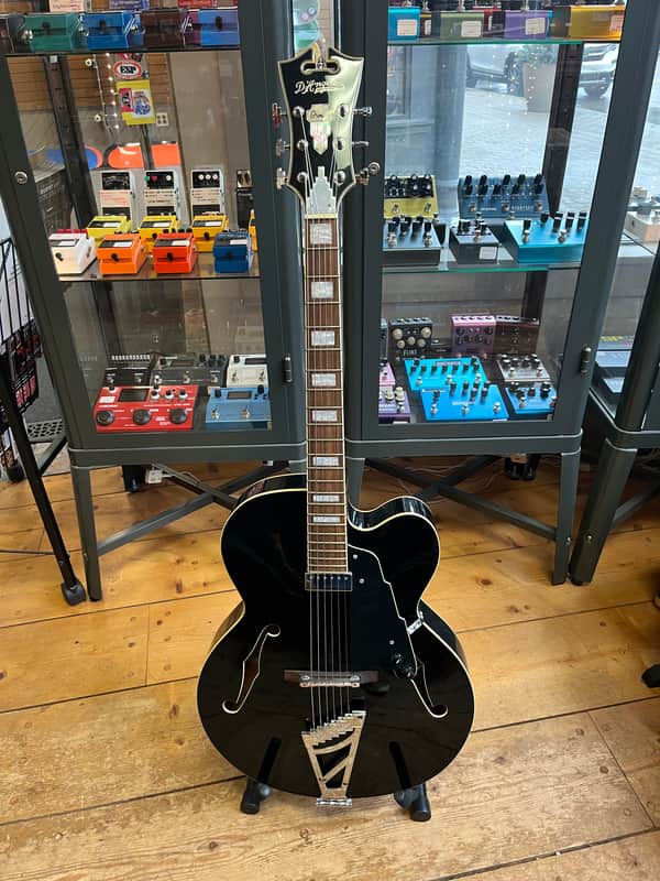 D'Angelico Premier EXL-1 Hollow Body Archtop 2010s - Black image 1