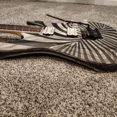 Ibanez RGD320Z 2000's - Custom Black and White Swirl Seymour Duncan Black Winter image 12