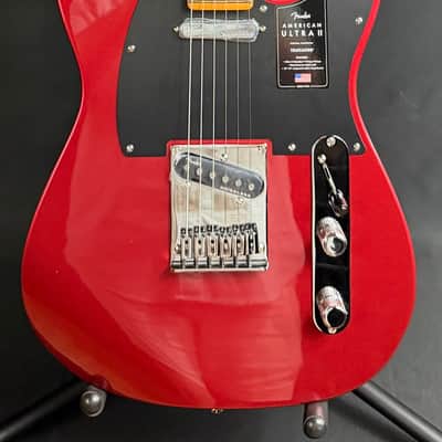 Fender American Ultra II Telecaster Electric Guitar Sinister Red w/ OHSC