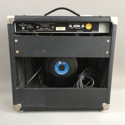 Vintage Fender Tube Champ 12 1987-1993 Rare Original Red Knob Guitar Amp Black Grey Tolex Original Print Ad Mint image 9