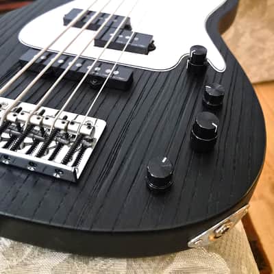 Sire P6 5-string, black with new Gator gig bag image 3