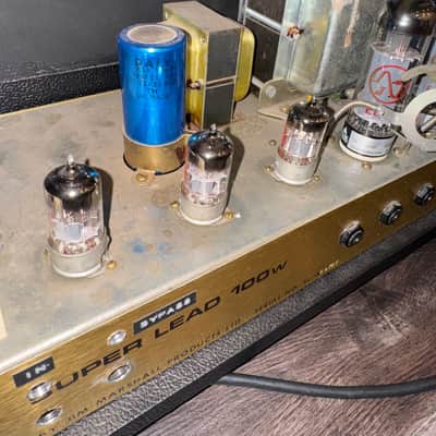 1974 Marshall JMP 1959 Super Lead 2-Channel 100-Watt Guitar Amp Head 1967 - 1975 - Black image 9