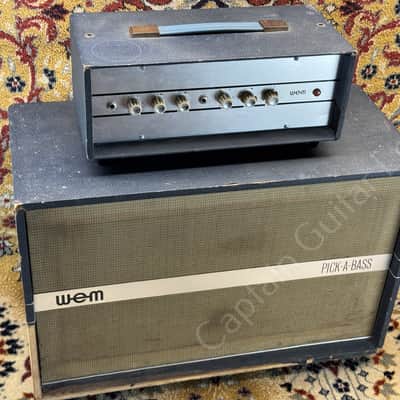1963 WEM - Pick A Bass - Halfstack - ID 5429 image 3