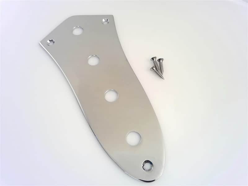 True Custom Shop® Gotoh 4 Hole Chrome Control Plate for Fender Jazz Bass USA/MIM image 1