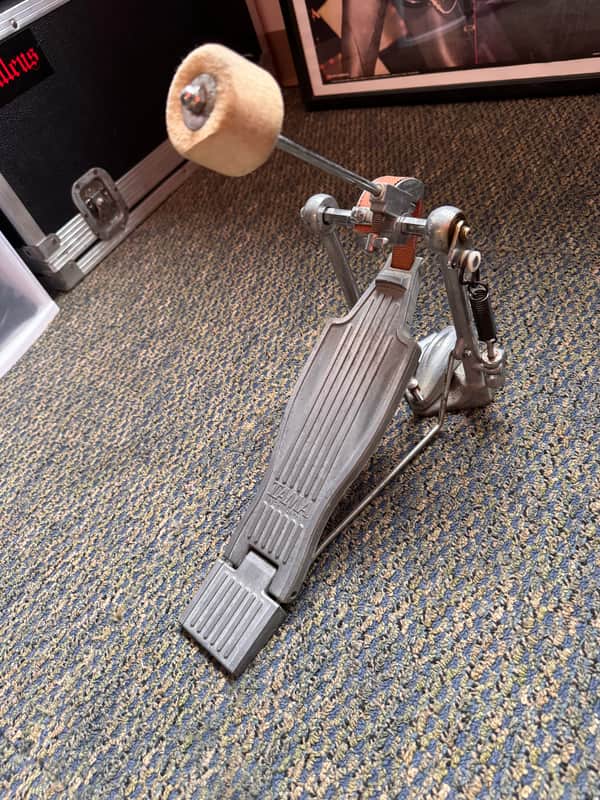 Vintage 1986 Tama Single Bass Drum Pedal, Made in Japan, Strap Drive, Original