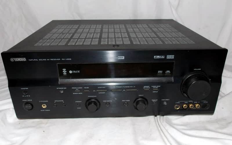 YAMAHA RX-V659 receiver with phono input image 1