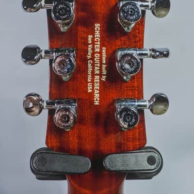 2016 Schecter USA Custom Shop Solo-II Custom Vintage Burst Flame Maple Top Mahogany HH image 5