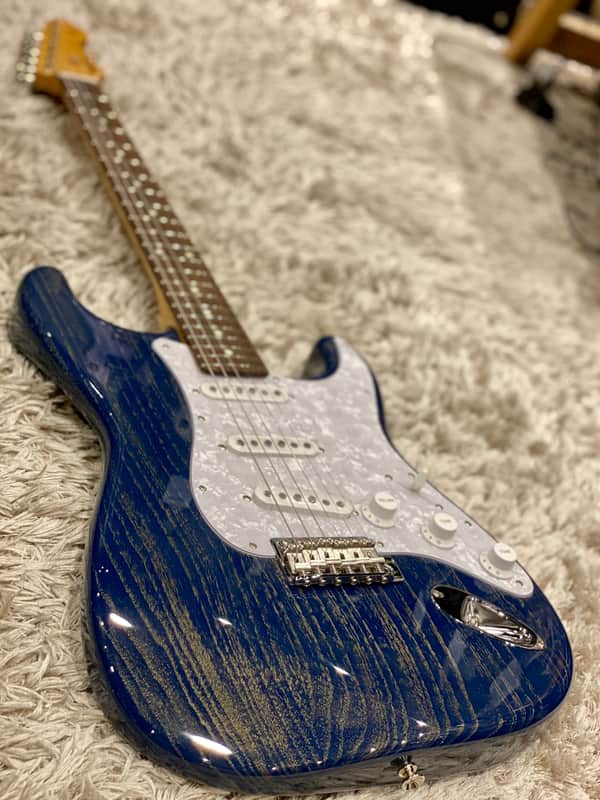 Tokai Japan AST-132 IB/R Goldstar Sound Limited Edition in Indigo Blue Gold Dust with Rosewood FB image 1