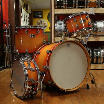 1990s Ayotte Custom Maple Sunburst Drum Kit 14x20 14x14 8x12 5.5x14 image 1