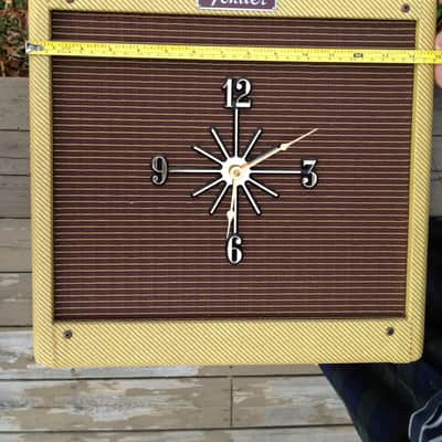 Fender Amplifier Tweed Retro Wall Clock, Fender Guitars & Amps, luthier, music studio, Super Rare! image 5