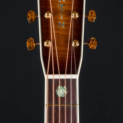 Martin M 0000 Custom Flamed Maple and High Altitude Swiss Spruce Full Ambertone Burst NEW - Ambertone Burst image 11