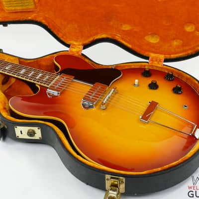 1968 Gibson ES-330 No F-Holes Employee Made Sunburst w/ OHSC image 23