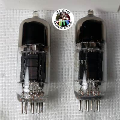 1960's National 12AT7 6201 ECC81 Triple Mica Long Black Ribbed Plate "Super Strong Match Pair Tubes" 7000+ of 5500 = 120% The Best Sounding 12AT7 & Extremely Rare For Guitar Bass & Hi Fi Amps! #61 image 5
