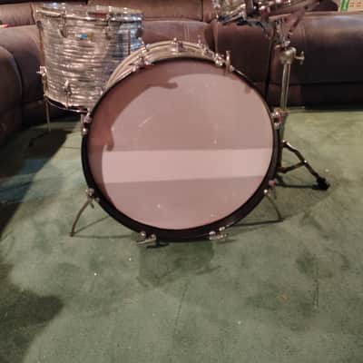 Ludwig 3 Piece Drum Shell Pack 1970's 9x13,14x16, and 14x20- Sky Blue Pearl image 1