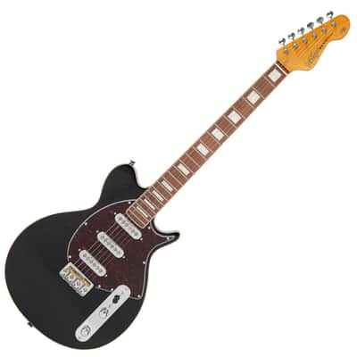 Vintage REVO Series 'Vision' Electric Guitar ~ Boulevard Black image 3